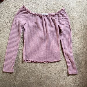 Pink Off The Shoulders Top